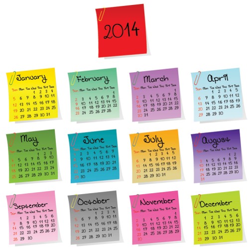 2014 Wall Calendar – Monday Market of the Week